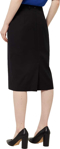 Picture of NNT Uniforms Womens Wool Blend Twill Secret Waist Midi Skirt - Black (CAT2RW-BLA)