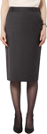 Picture of NNT Uniforms Womens Wool Blend Twill Secret Waist Midi Skirt - Charcoal (CAT2RW-CHA)