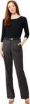 Picture of NNT Uniforms Womens Wool Blend Twill Secret Waist Regular Fit Pant - Charcoal (CAT3YG-CHA)