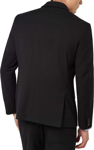Picture of NNT Uniforms Mens Wool Blend Twill Tailored 2 Button Jacket - Black (CATBEU-BLA)