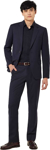 Picture of NNT Uniforms Mens Wool Blend Twill Tailored 2 Button Jacket - Navy (CATBEU-NAV)