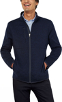 Picture of NNT Uniforms Mens Textured Fleece Zip Front Jacket - Navy (CATBFJ-NAV)
