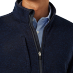Picture of NNT Uniforms Mens Textured Fleece Zip Front Jacket - Navy (CATBFJ-NAV)