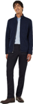 Picture of NNT Uniforms Mens Textured Fleece Zip Front Jacket - Navy (CATBFJ-NAV)