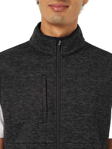 Picture of NNT Uniforms Mens Textured Fleece Zip Front Vest - Charcoal (CATF32-CHA)
