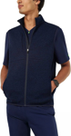 Picture of NNT Uniforms Mens Textured Fleece Zip Front Vest - Navy (CATF32-NAV)