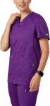 Picture of NNT Uniforms Unisex Next-Gen Antibacterial Active Carl Scrub Top - Purple (CATRFV-PUR)