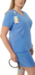 Picture of NNT Uniforms Womens Invigorate Helen Scrub Top - Light Blue (CATUWX-LBL)
