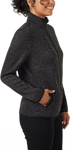 Picture of NNT Uniforms Womens Textured Fleece Zip Front Jacket - Charcoal (CAT5E2-CHA)