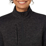 Picture of NNT Uniforms Womens Textured Fleece Zip Front Jacket - Charcoal (CAT5E2-CHA)