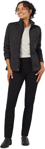 Picture of NNT Uniforms Womens Textured Fleece Zip Front Jacket - Charcoal (CAT5E2-CHA)