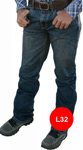 Picture of Ritemate Workwear Mens Pilbara Western Brahman Jeans - Length 32 (RMPW014-L32)
