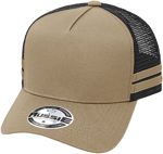 Picture of Grace Collection A Frame Striped Trucker Cap (AH456)