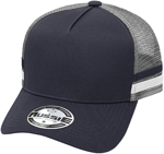 Picture of Grace Collection A Frame Striped Trucker Cap (AH456)