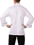 Picture of Chef Works Mens Monte Carlo Premium Cotton Chef Jacket (ECCB)