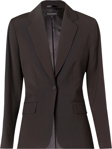 Picture of Winning Spirit Womens Stretch Stripe One Button Cropped Jacket (M9208)