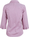 Picture of Winning Spirit Womens Mini Gingham 3/4 Shirt (M8340Q)
