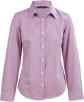 Picture of Winning Spirit Womens Mini Gingham Long Sleeve Shirt (M8340L)