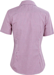 Picture of Winning Spirit Womens Mini Gingham Short Sleeve Shirt (M8340S)