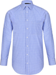 Picture of Winning Spirit Mens Gingham Check Long Sleeve Shirt With Roll Up Tab Sleeve (M7300L)