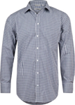 Picture of Winning Spirit Mens Gingham Check Long Sleeve Shirt With Roll Up Tab Sleeve (M7300L)