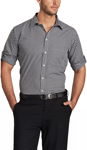Picture of Winning Spirit Mens Gingham Check Long Sleeve Shirt With Roll Up Tab Sleeve (M7300L)
