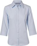 Picture of Winning Spirit Womens Mini Herringbone 3/4 Sleeve Shirt (M8113)