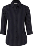 Picture of Winning Spirit Womens Pin Stripe 3/4 Sleeve Shirt (M8223)