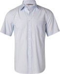 Picture of Winning Spirit Mens Fine Stripe Short Sleeve Shirt (M7211)