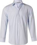 Picture of Winning Spirit Mens Fine Stripe Long Sleeve Shirt (M7212)