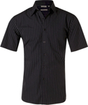 Picture of Winning Spirit Mens Pin Stripe Short Sleeve Shirt (M7221)