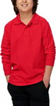 Picture of Winning Spirit Kids Traditional Pique Knit Long Sleeve Polo (PS12K)
