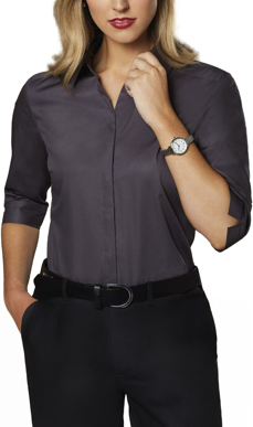 Picture of Winning Spirit Womens Barkley Taped Seam 3/4 Sleeve Shirt (M8110Q)