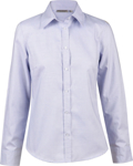 Picture of Winning Spirit Womens Dot Contrast Long Sleeve Shirt (M8922)