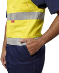 Picture of Hardyakka Hi Vis 2 Tone Action Back Cotton Taped Overall (Y01055)