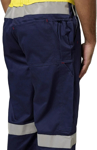 Picture of Hardyakka Hi Vis 2 Tone Action Back Cotton Taped Overall (Y01055)