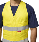 Picture of Hardyakka Hi Vis 2 Tone Action Back Cotton Taped Overall (Y01055)