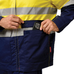 Picture of Hardyakka Core Hi Vis 2 Tone Cotton Drill Taped Jacket (Y06545)
