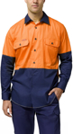 Picture of Hardyakka Core Hi Vis 2 Tone Vented Long Sleeve Shirt (Y07558)