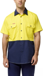 Picture of Hardyakka Core Hi Vis 2 Tone Vented Short Sleeve Shirt (Y07559)
