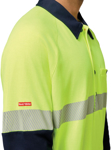 Picture of Hardyakka Core Hi Vis 2 Tone Taped Vented Long Sleeve Polo (Y11379)