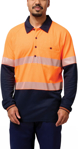 Picture of Hardyakka Core Hi Vis 2 Tone Taped Vented Long Sleeve Polo (Y11379)