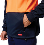 Picture of Hardyakka Hi Vis 2 Tone 1/4 Zip Brushed Fleece Jumper (Y19330)