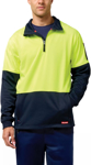 Picture of Hardyakka Hi Vis 2 Tone 1/4 Zip Brushed Fleece Jumper (Y19330)