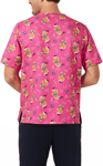 Picture of NNT Uniforms Unisex Christmas Gingerbread Surfer Scrub Top (CATRST-HPK)