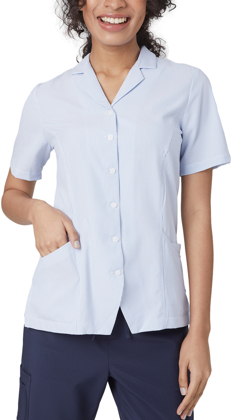 Picture of City Collection Ezylin Dual Pocket Stripe Short Sleeve Blouse (2270)