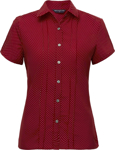 Picture of City Collection City Stretch Spot Cap Sleeve Shirt (2173SS)
