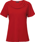 Picture of City Collection Eva Knit Short Sleeve Blouse (2227)