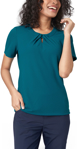 Picture of City Collection The Keyhole Knit Short Sleeve Blouse (2295)