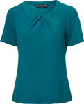 Picture of City Collection The Keyhole Knit Short Sleeve Blouse (2295)